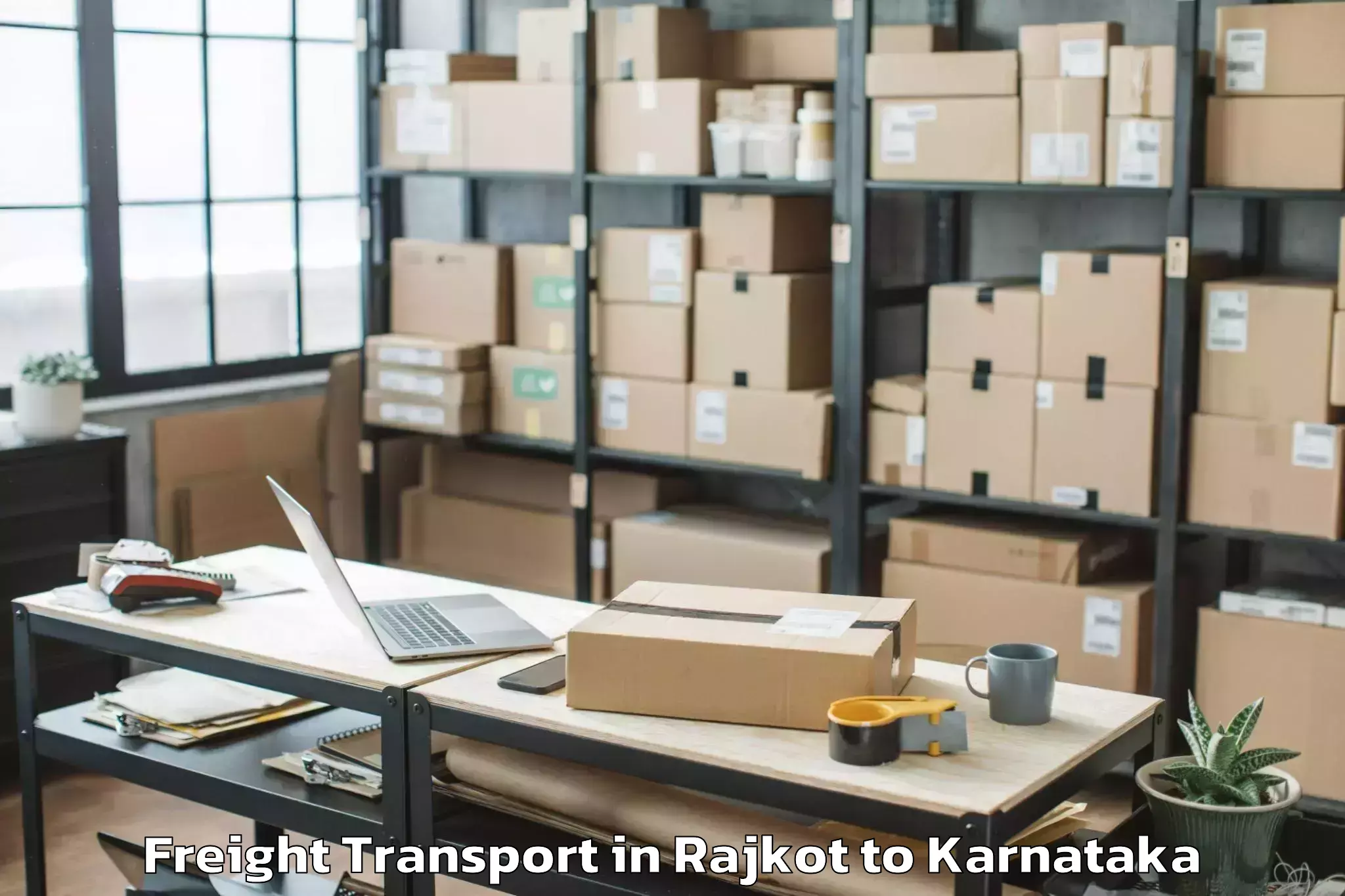 Book Rajkot to Madhugiri Freight Transport